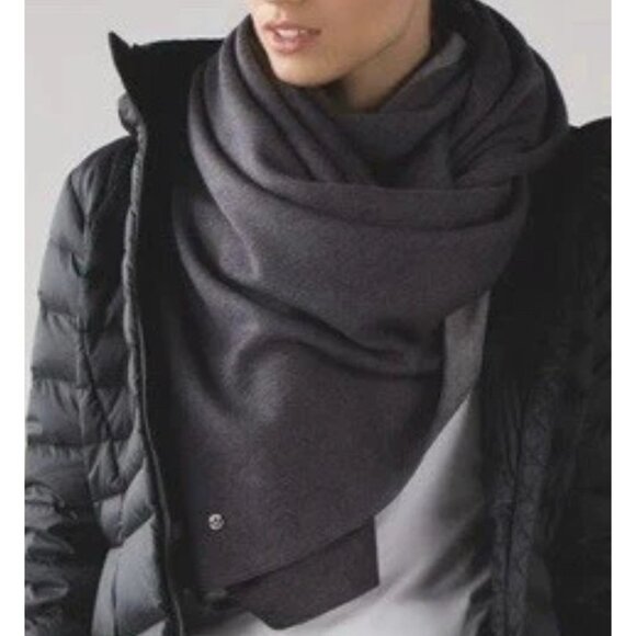 LULULEMON- After Asana Wrap Convertible Scarf Shawl Cardigan Cashmere Bamboo - Picture 2 of 10